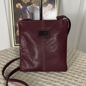 EUC Fossil Purple Leather Crossbody